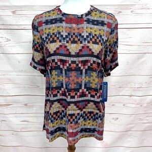 NWT Pendleton Southwestern Print Stella Blouse